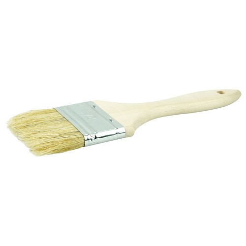 2 Vortec Pro Chip & Oil Brush, White Bristle, 1-1/2 Trim Length, Wood  Handle - 40181